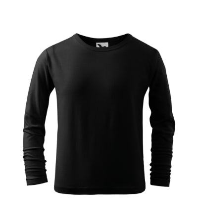 Malfini Fit-T LS tricou cu mânecă lungă pentru copii, negru