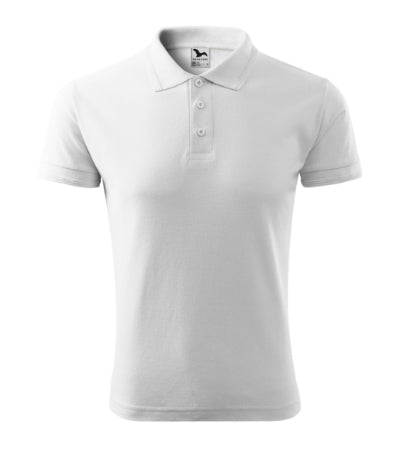 Malfini Pique tricou polo pentru bărbați, alb