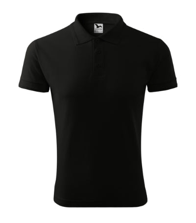 Malfini Pique tricou polo pentru bărbați, negru