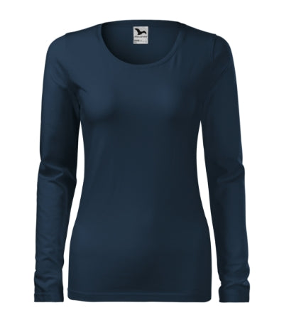 Malfini Slim tricou cu mânecă lungă pentru femei, bleumarin