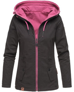 Marikoo CHUU geacă softshell de tranziție pentru femei reversibilă 2în1, neagră