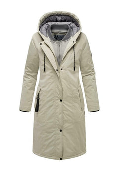 Marikoo Ledalaa parka de iarnă pentru femei cu glugă, pebble grey