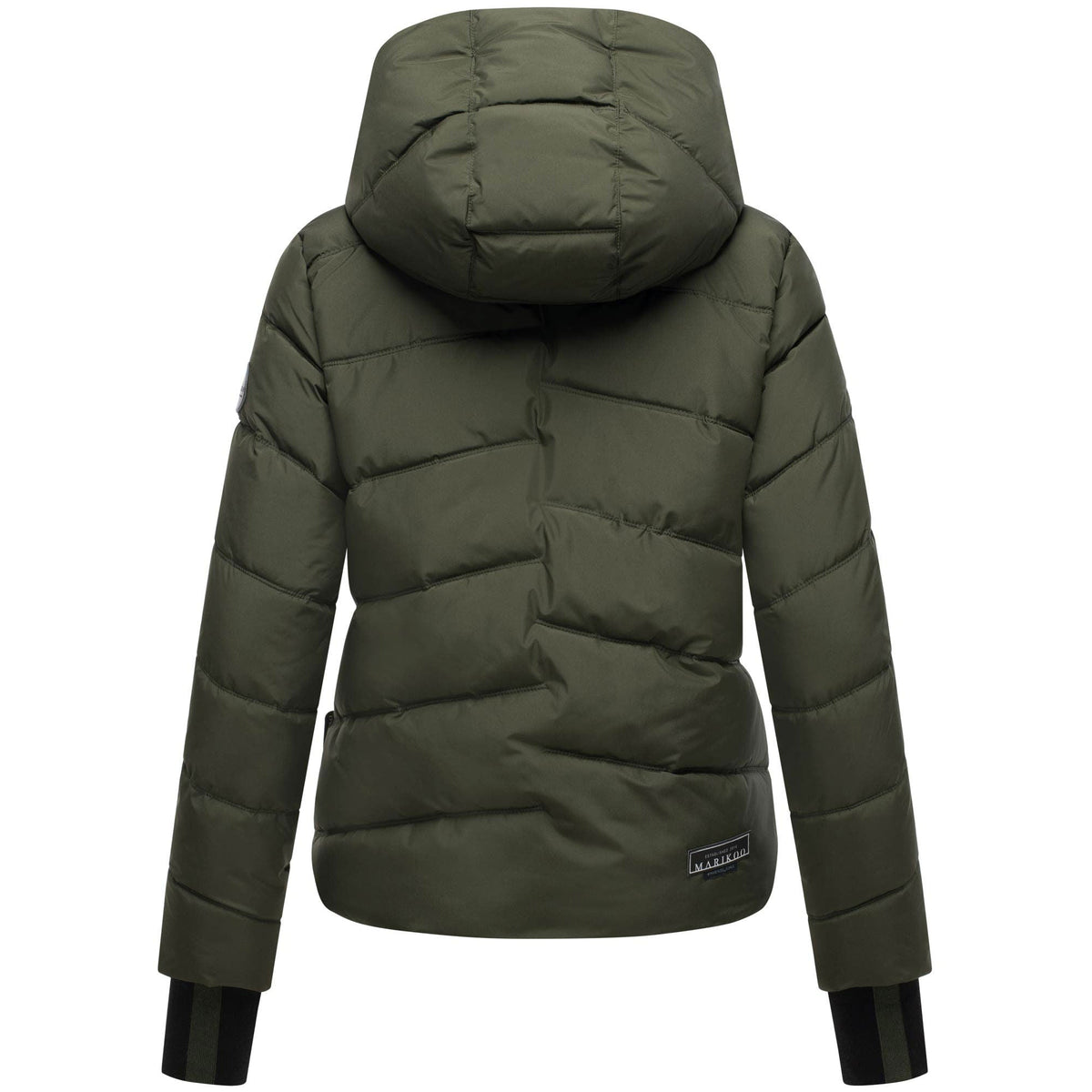 Marikoo Yukanii XVI dámska zimná bunda s kapucňou, Dark olive