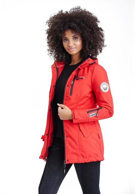 Marikoo ZIMTZICKE geacă softshell de iarnă pentru femei cu glugă, roz