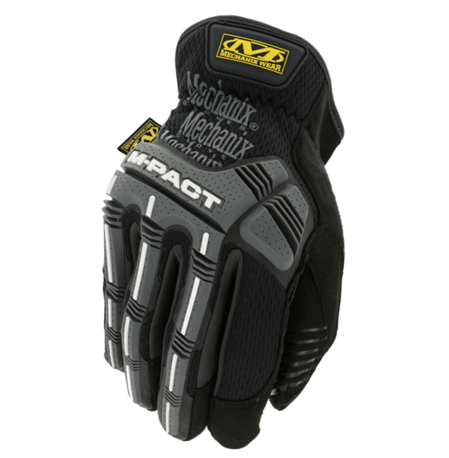 Mechanix M-Pact Open Cuff mănuși de lucru, negre/gri