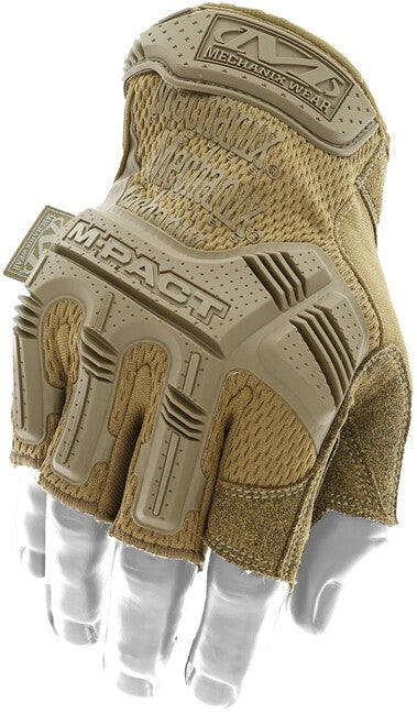 Mechanix M-Pact mănuși cu protecție la impact fără degete, coyote