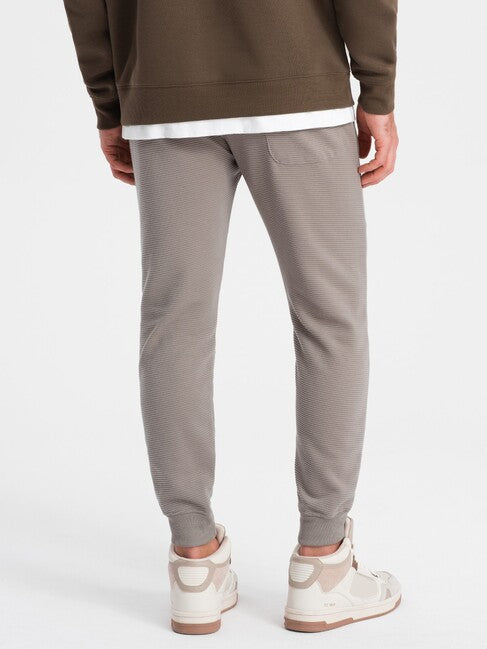Ombre V4 pantaloni jogger pentru bărbați, gri