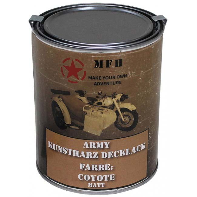 MFH sticlă mat army, culoare coyote, 1 litru
