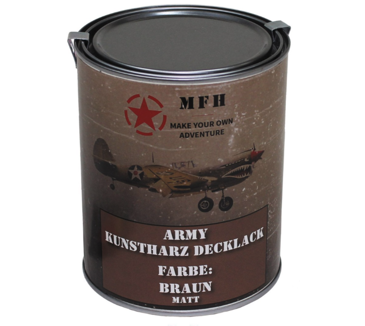 MFH army termos culoare, maro mat, 1 litru