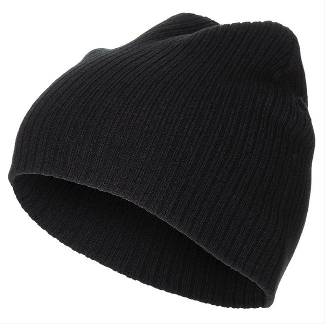 MFH căciulă tricotată nervurată beanie, neagră