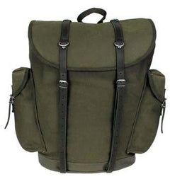 MFH BW rucsac de munte 30L cu popruhi din piele, oliv