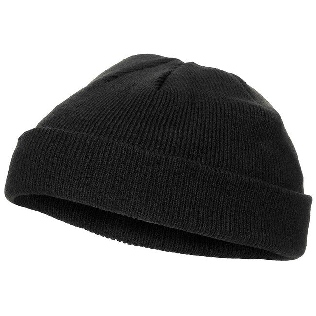MFH căciulă acril tricot fin, neagră