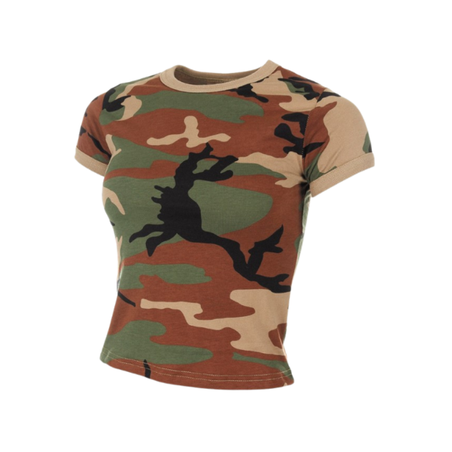 MFH tricou de camuflaj pentru femei woodland, 160g/m2
