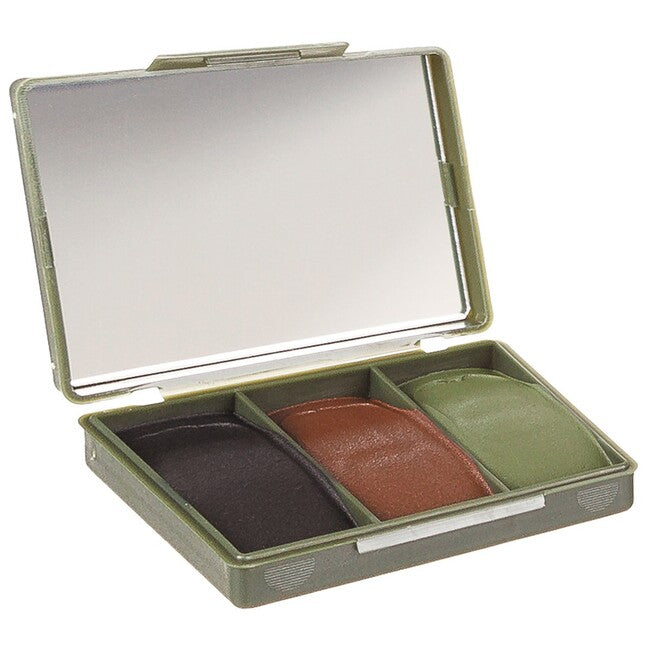 MFH GB Camo Face Paint cu oglindă, 3 culori, 45 g