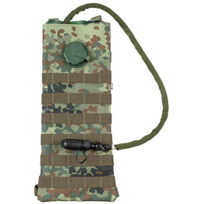 MFH sac de hidratare MOLLE cu furtun TPU, 2,5 L, BW camo