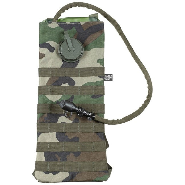 MFH sac de hidratare MOLLE cu furtun TPU, 2,5 L, woodland