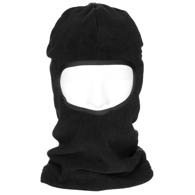 MFH cagulă poliester-fleece 1 orificiu, neagră