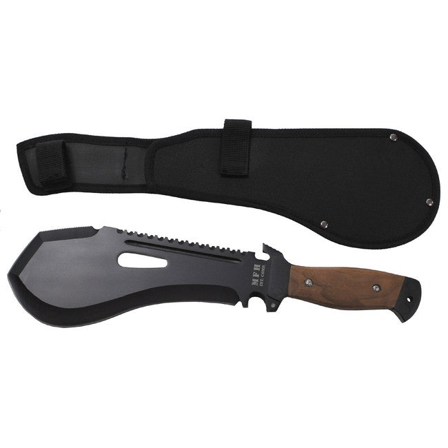 MFH macetă Extreme cu teacă și ferăstrău negru, 39cm