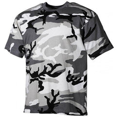 MFH Metro Urban tricou de camuflaj 160g/m2, negru-alb