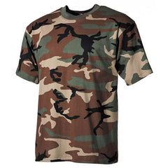 MFH tricou de camuflaj model woodland
