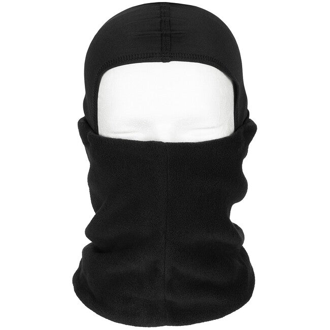 MFH fular tubular fleece cu acoperire a capului, negru