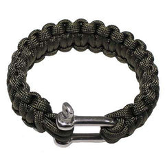 MFH brățară paracord cu cataramă metalică, oliv