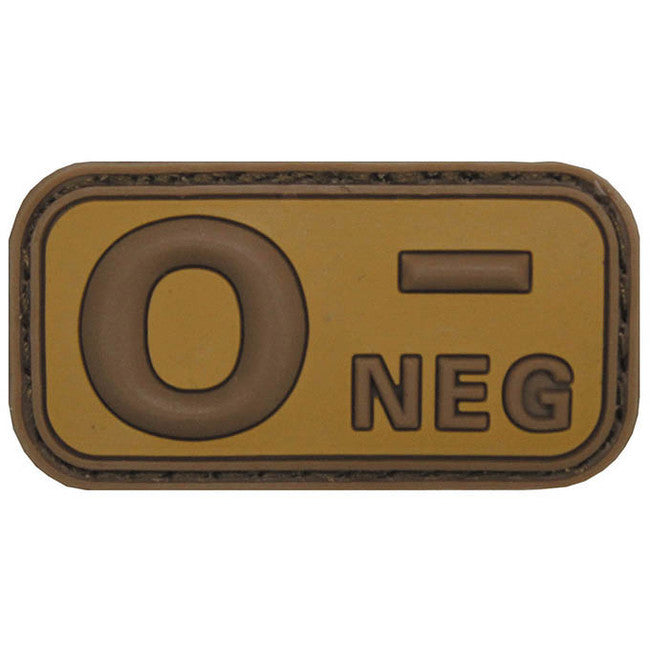 MFH emblemă grup sangvin 0 negativ 3D khaki 5x2,5cm