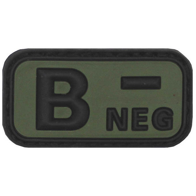 WARAGOD 3D B Negative emblemă 5x2,5cm, neagră