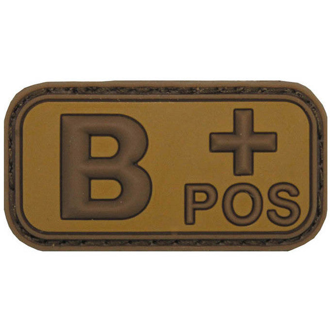 MFH emblemă 3D grup sangvin B pozitiv khaki, 5x2,5cm