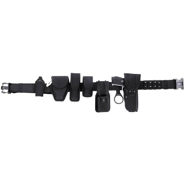 MFH centură tactică din nylon Security, neagră, 13 elemente, formă EVA
