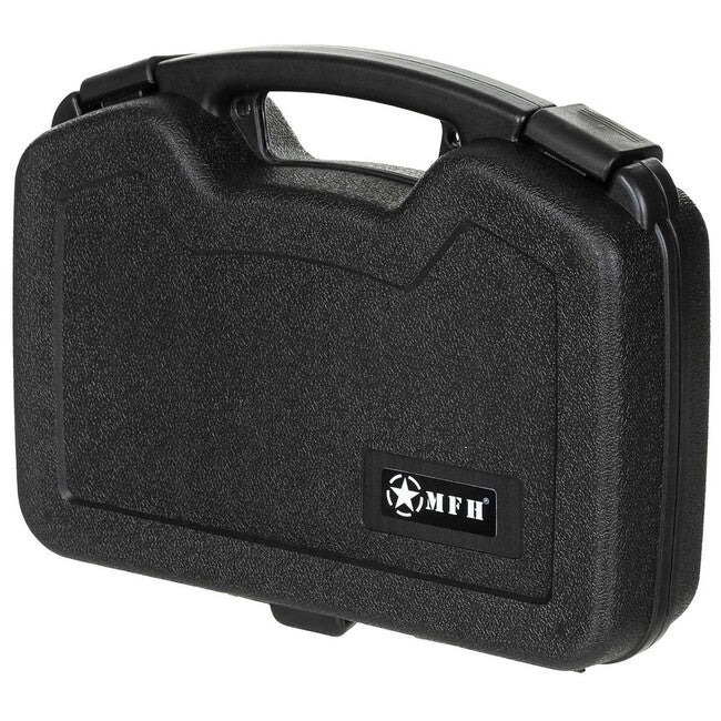 MFH cutie pistol din plastic cu încuietoare, mare, neagră