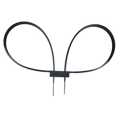 MFH cătușe din plastic de unică folosință, negre 800x12,7mm
