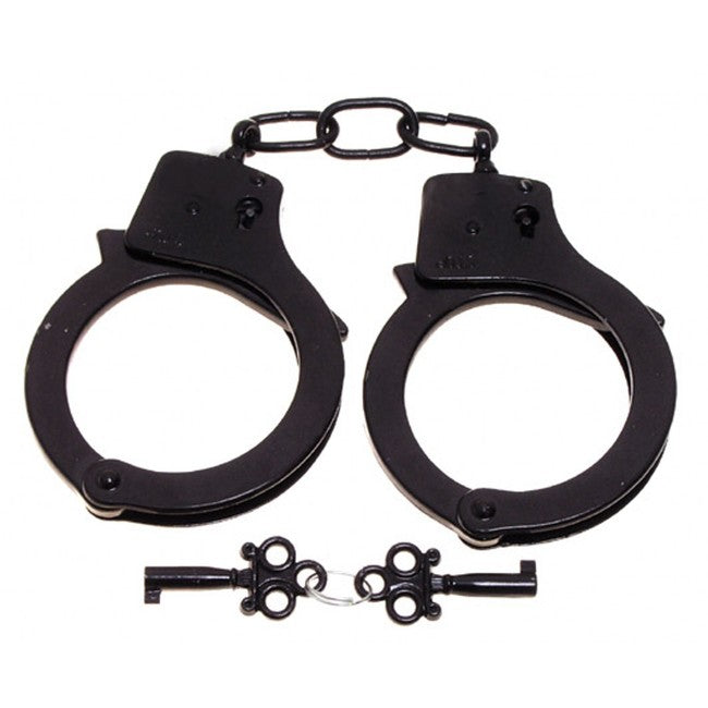 MFH Cătușe de poliție cu două chei, negre