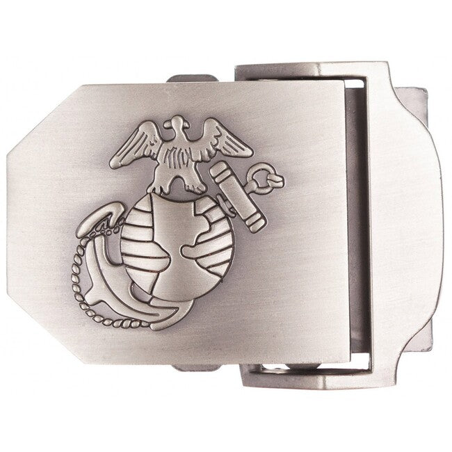 MFH cataramă USMC pentru centură, argintie, metal, aprox. 4 cm