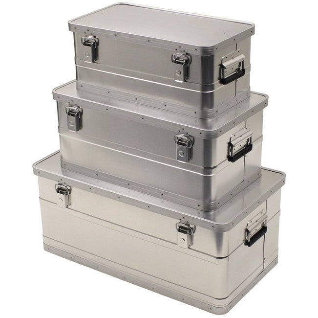 MFH cutii de transport din aluminiu, set 3 buc