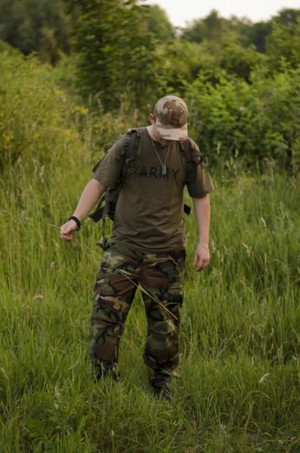 MFH BDU pantaloni pentru bărbați Rip-Stop, woodland