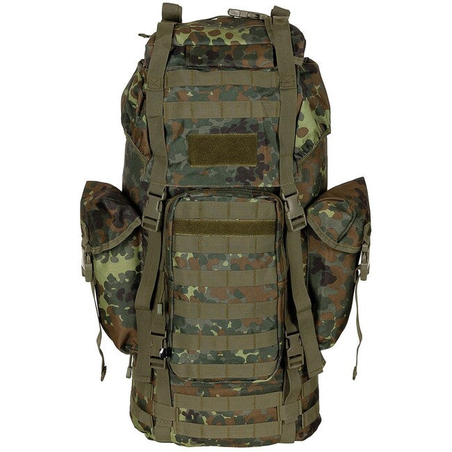 MFH rucsac MOLLE 65L, tijă de aluminiu, BW camo