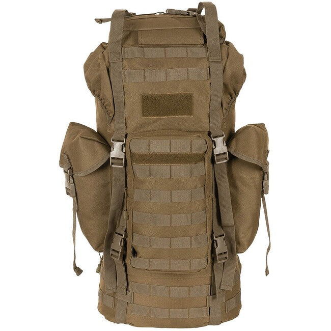 MFH rucsac MOLLE 65L, tijă de aluminiu, coyote
