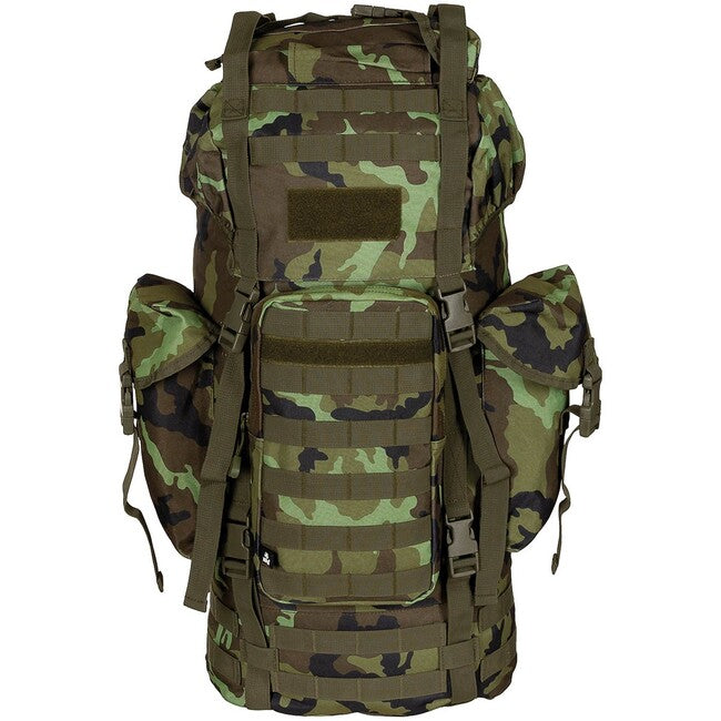 MFH rucsac MOLLE 65L, tijă de aluminiu, M95 CZ camo