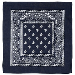 MFH bandană bumbac, bleumarin-alb, aprox. 55 x 55 cm