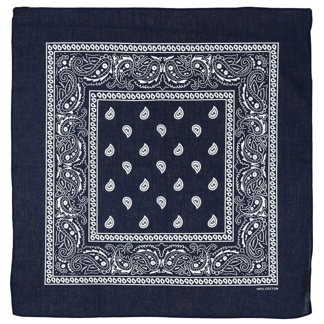 MFH bandană bumbac, bleumarin-alb, aprox. 55 x 55 cm