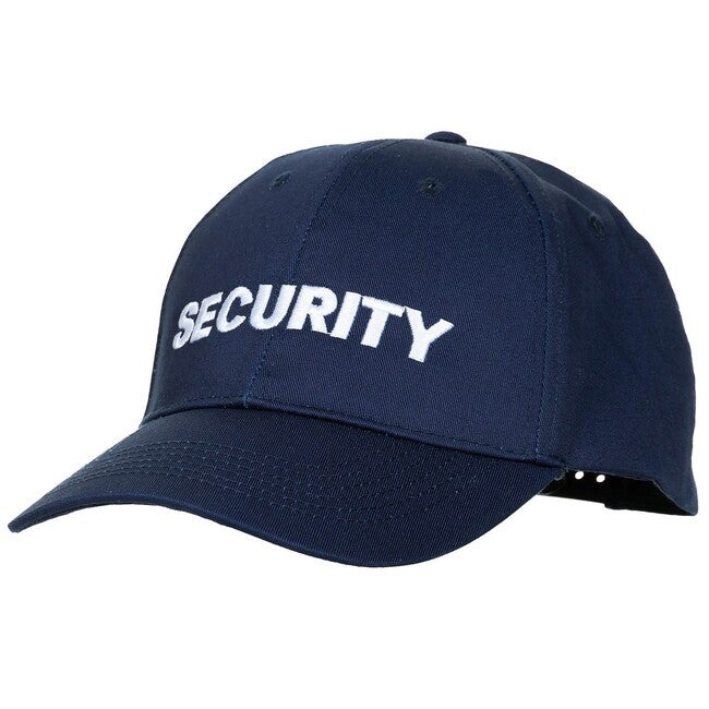 MFH Security șapcă mărime reglabilă cu broderie, albastră