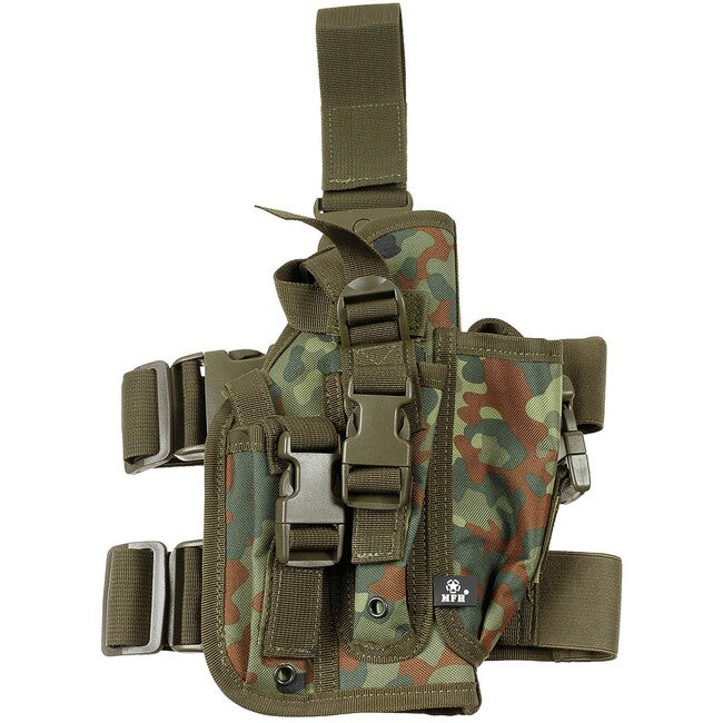 MFH MOLLE toc pentru pistol pe coapsă dreapta, BW camo
