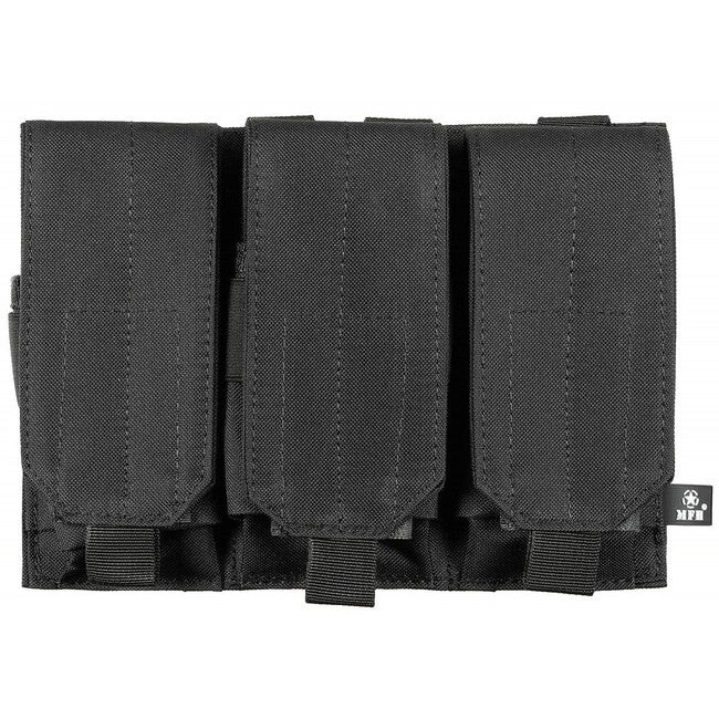 MFH husă triple MOLLE, neagră