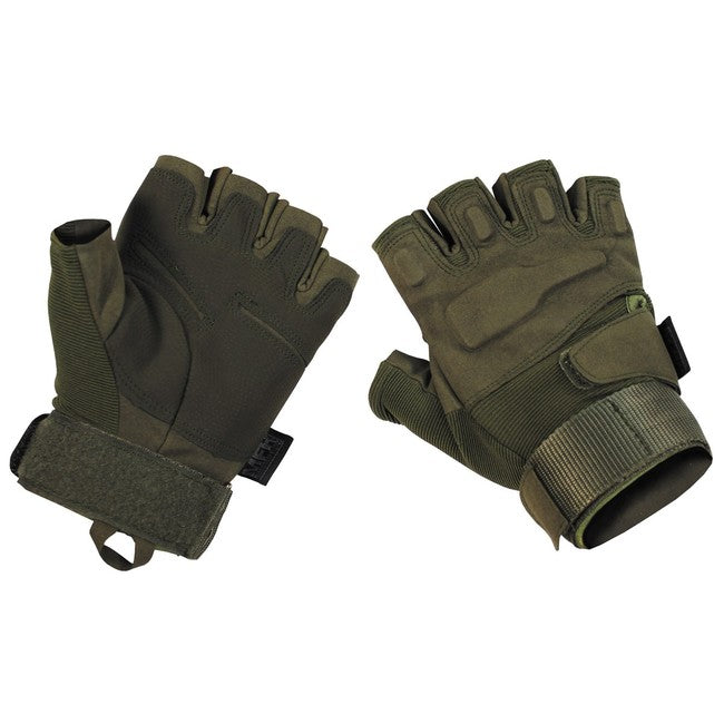 MFH Tactical mănuși fără degete 1/2, oliv