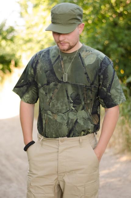 MFH tricou model vânător real tree, grün