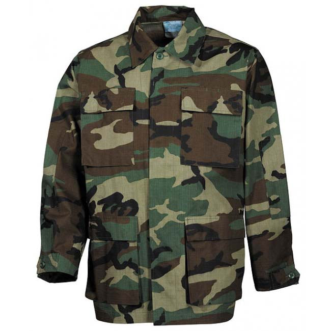 MFH bluză SUA BDU Rip-Stop model, woodland