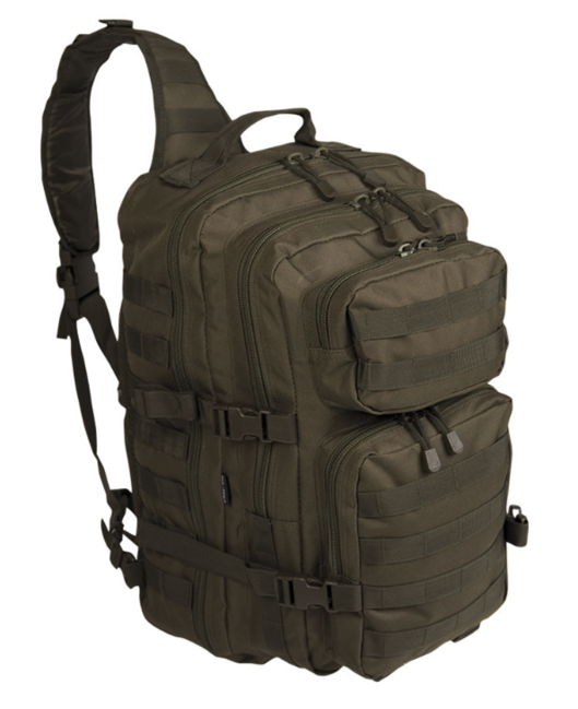 Mil-Tec Assault large rucsac cu o singură bretea, oliv 29L
