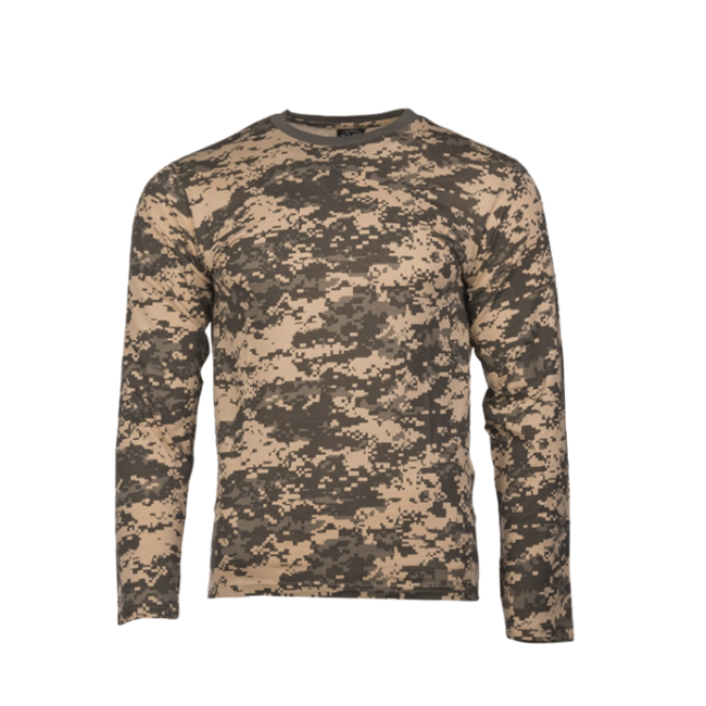 Mil-Tec tricou cu mânecă lungă din bumbac, AT-digital