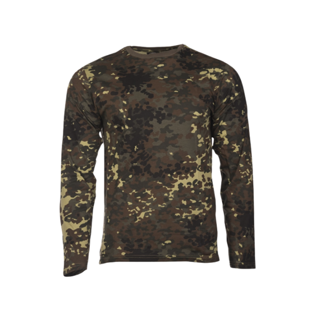 Mil-Tec tricou cu mânecă lungă din bumbac, Flecktarn